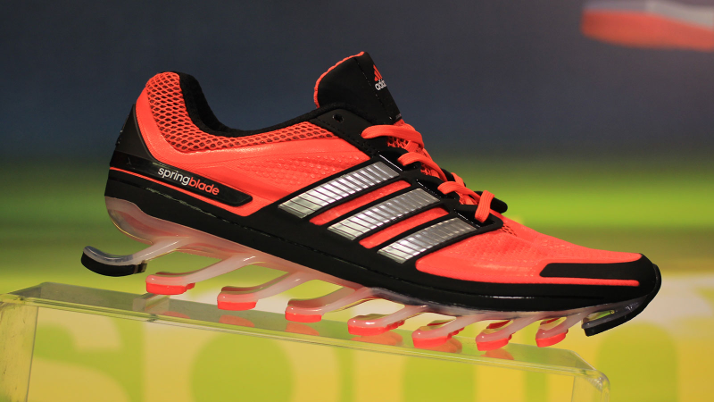 Illustration for article titled Adidas Springblade: Shoes with Actual Springs Might Be a Good Idea?